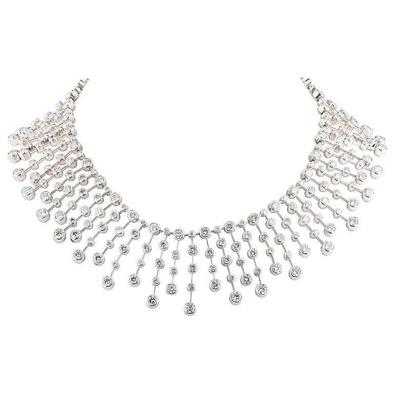 Cartier Platinum Diamond Necklace 60.00ct D/VVS For Sale at 1stDibs | cartier  diamond necklace, cartier necklace diamond, diamond necklace cartier