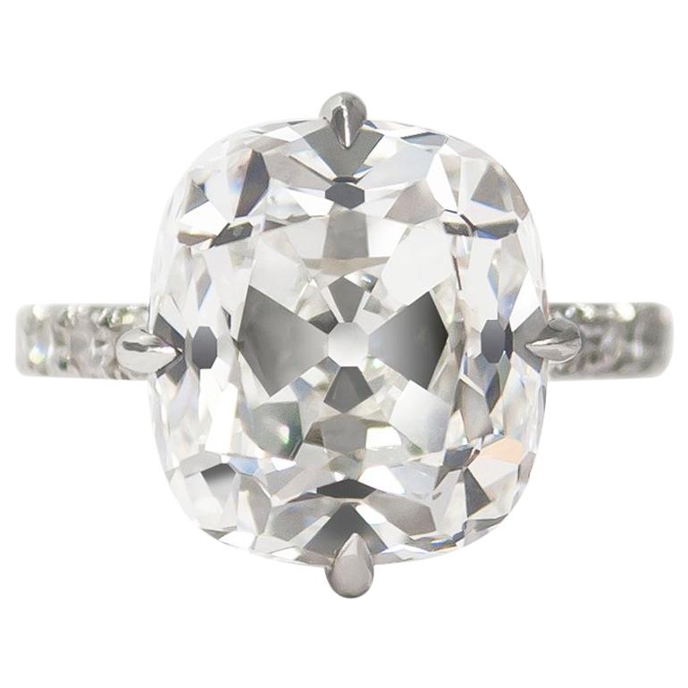 J. Birnbach GIA Certified 7.01 Carat Old Miner Diamond Ring