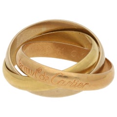 Les Must De Cartier Trinity Tri-Color Ring 18 Karat