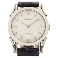 Vintage LeCoultre 10 Karat White Gold Filled Watch, 1950s