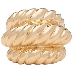 Bold 14 Karat Gold Domed Ring