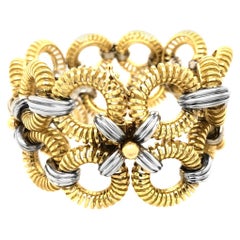 Tiffany & Co. Two-Tone Gold Interlocking Bracelet