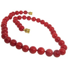 Oxblood Coral Necklace