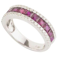 Diamond and Ruby Band Ring