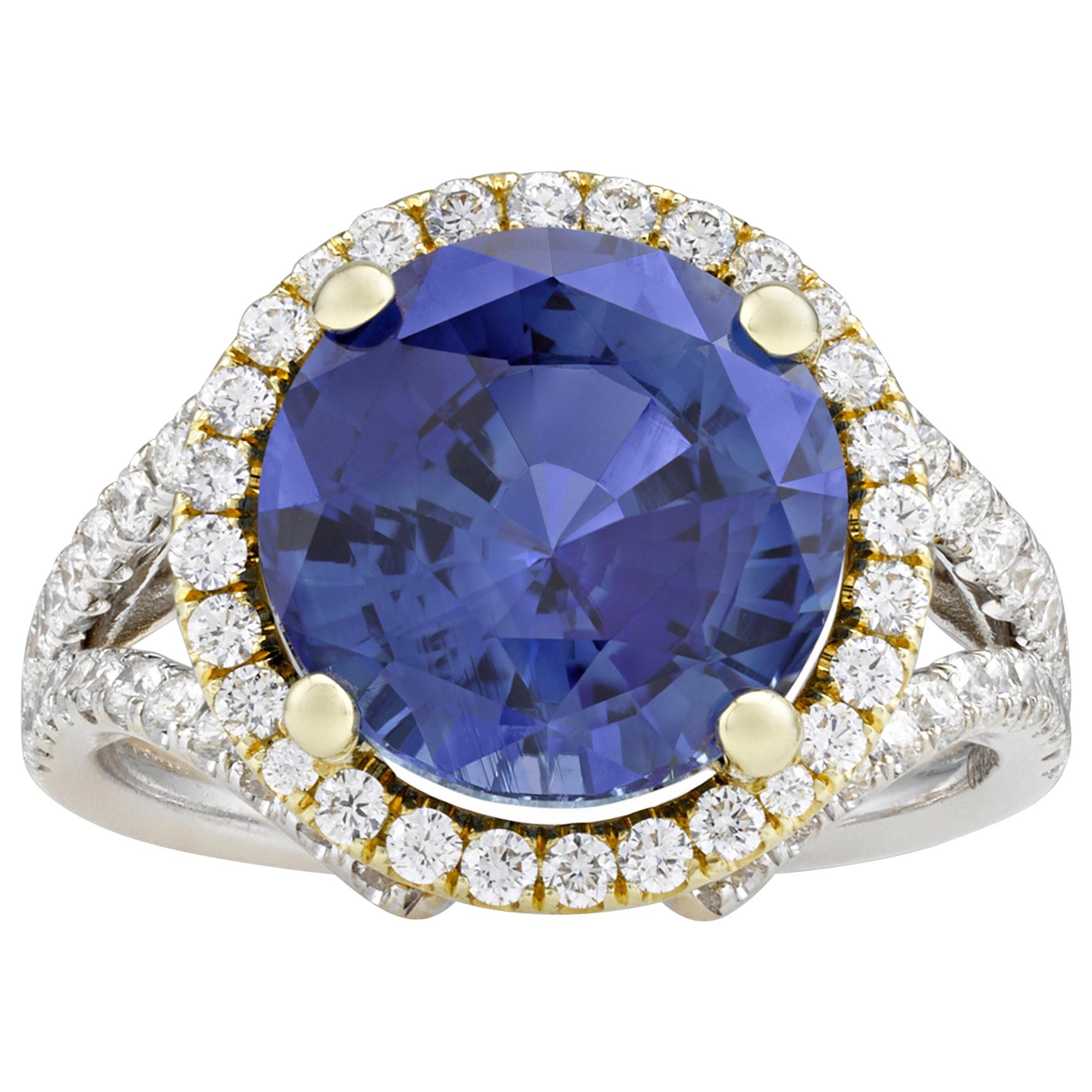 Ceylon Sapphire Ring, 5.65 Carat