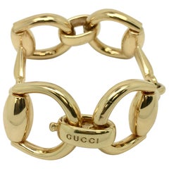 Gucci Horsebit 18 Karat Yellow Gold Bracelet