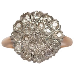 Platinum Top and Gold Shank Engagement Ring