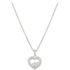 Chopard White Gold Happy Diamonds Heart Pendant