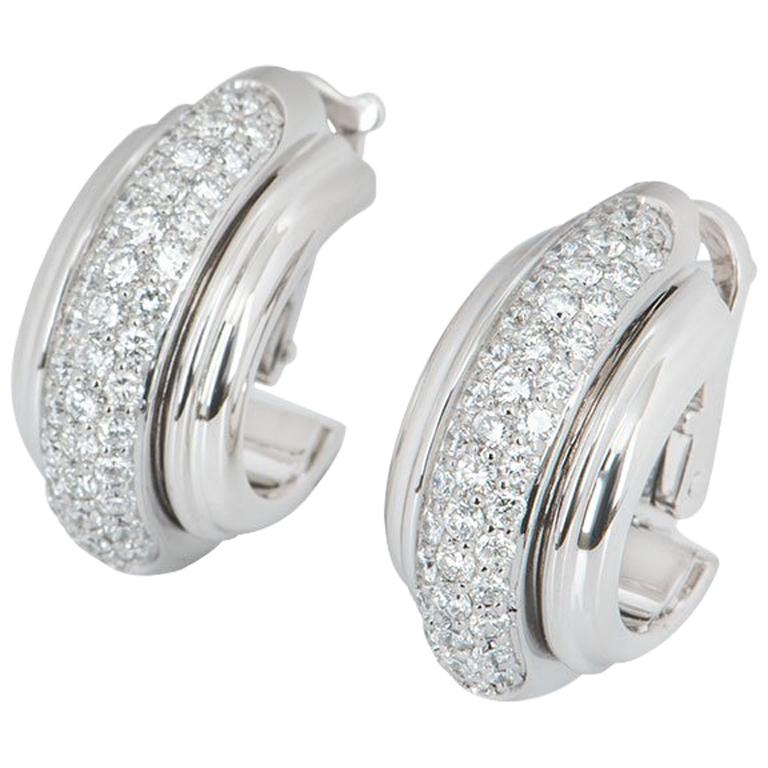 Piaget White Gold Diamond Possession Earrings