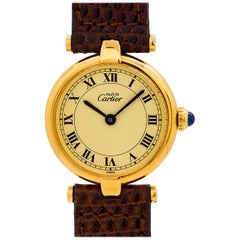 Montre Vendome Tank Vermeil pour femme de Cartier, vers 1990