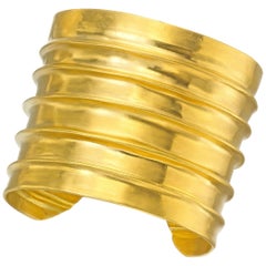 Gold Cuff Bracelet 22 Karat Gold