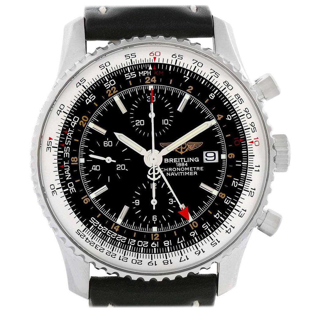 Breitling Aeromarine Superocean Steelfish Black Dial Watch A17390