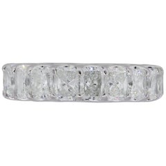 Radiant Cut Diamond Eternity Band