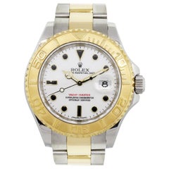 Rolex 16623 Yachtmaster Two-Tone White Dial Wristwatch