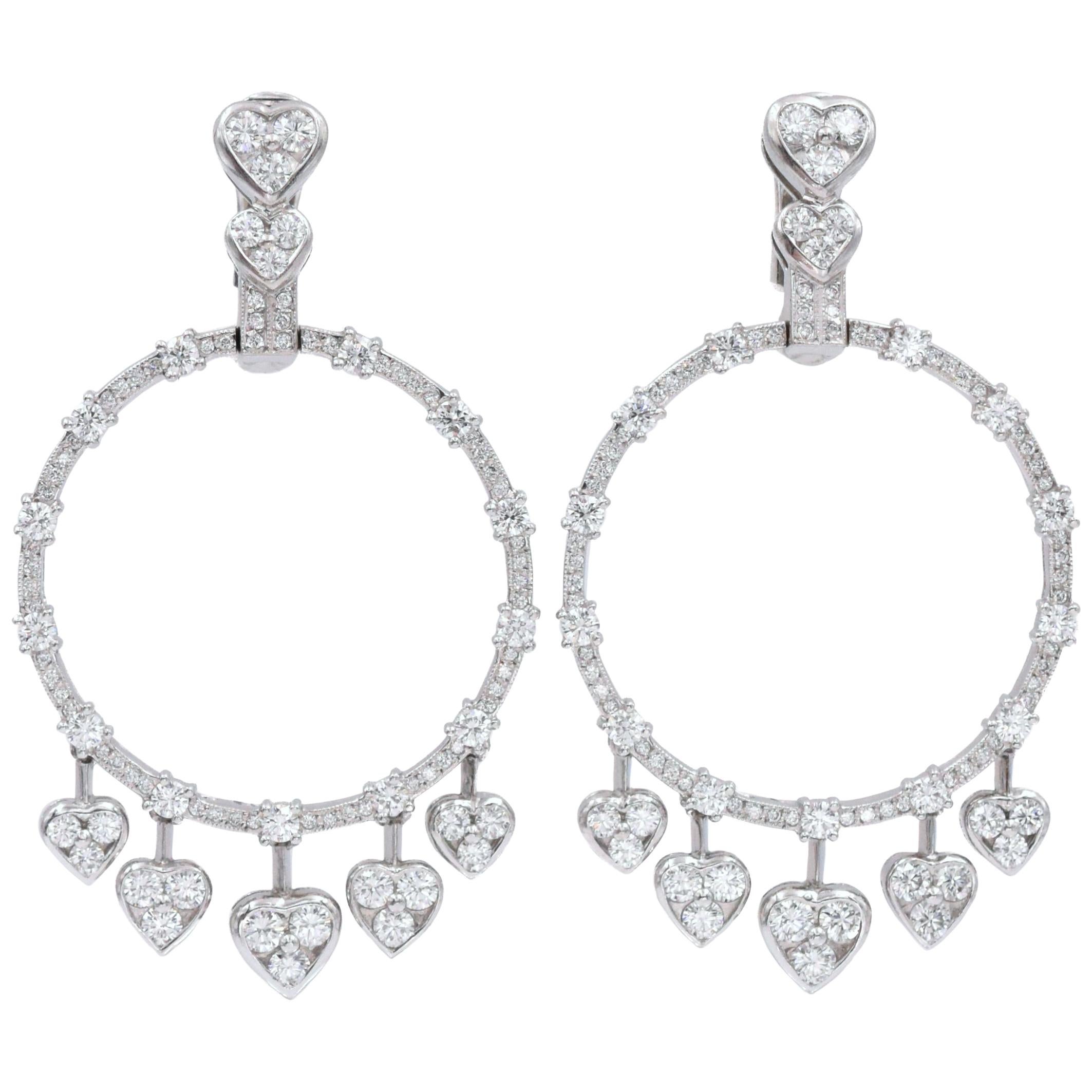 GRAFF  Diamond Heart  Earrings