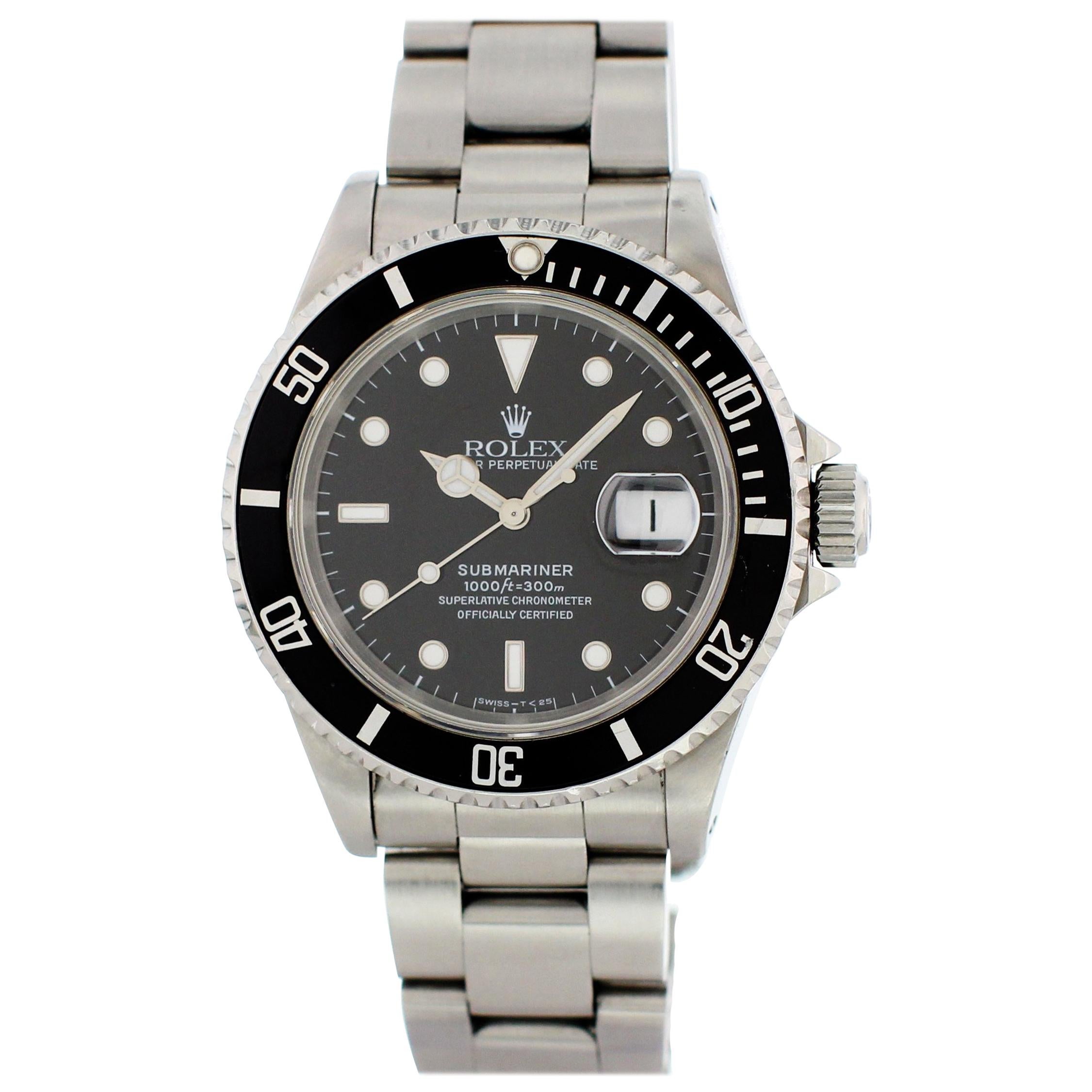 Rolex Submariner Date 16610 Men's Watch