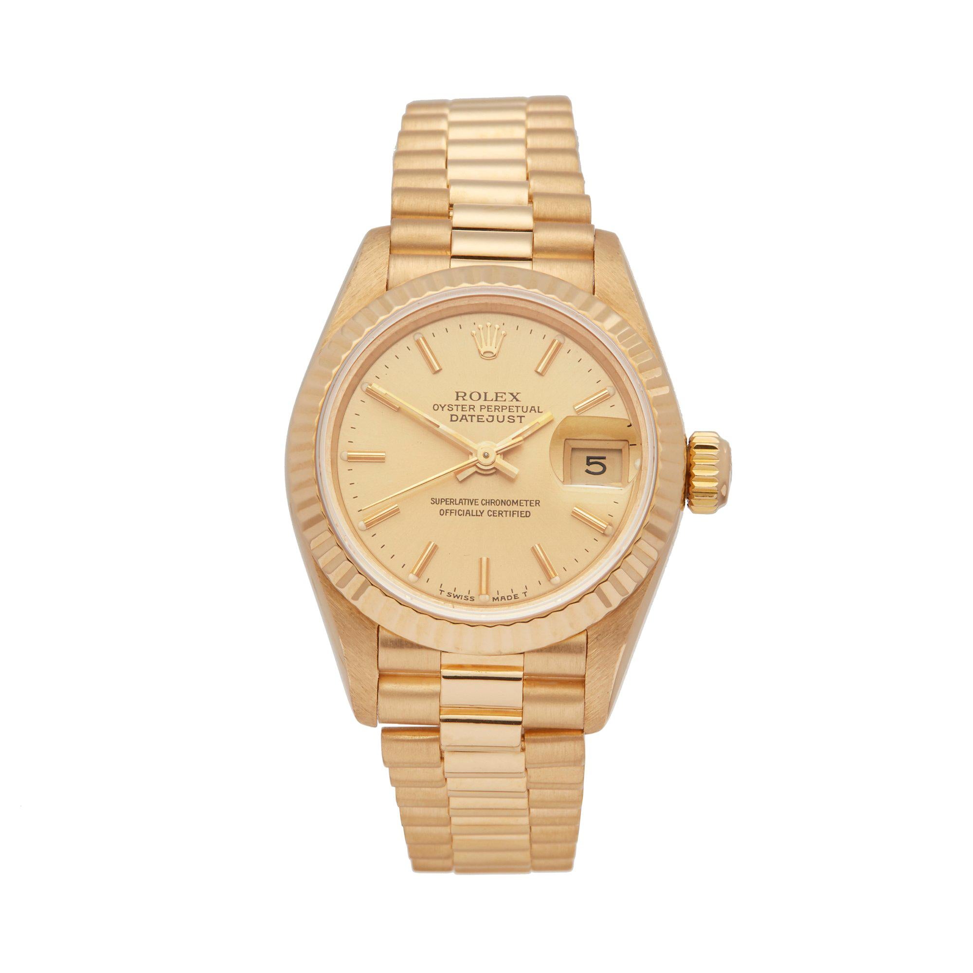 Rolex Datejust 26 18k Yellow Gold 69178