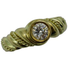 .50 Carat Tiffany & Co. Diamond Ring Engagement Ring E Color 18 Karat Gold