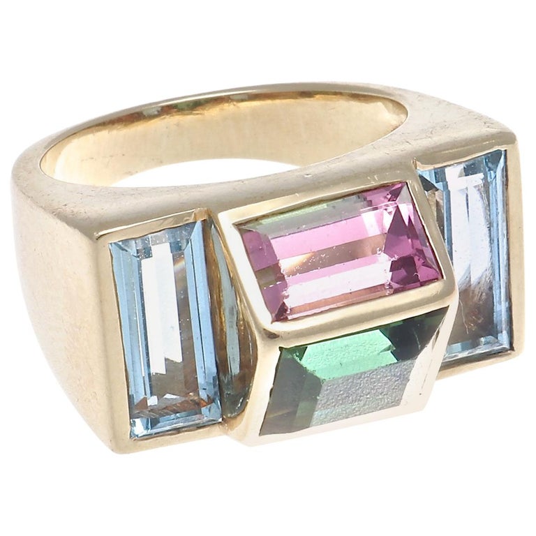 mesh zonde Nadenkend Tiffany and Co. Paloma Picasso Gemstone Gold Ring at 1stDibs | paloma picasso  rings
