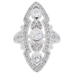 Navette Style Diamond Ring