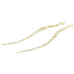Tiffany & Co. Elsa Peretti Serpentine Earrings 18 Karat Yellow Gold