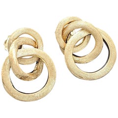 Marco Bicego 18 Karat Yellow Gold Link Small Knot Earrings Jaipur Collection