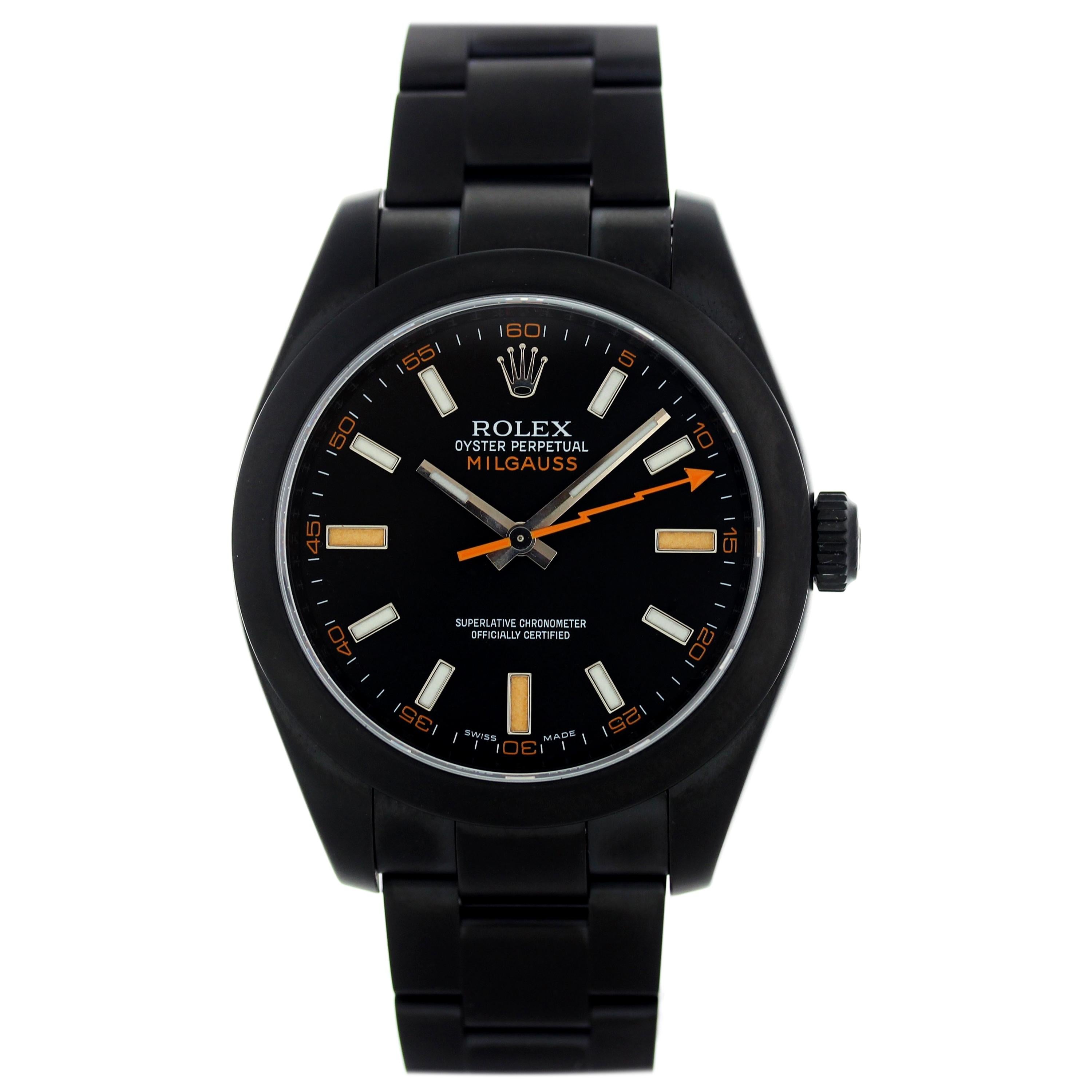 Rolex Oyster Perpetual Milgauss Custom PVD 116400