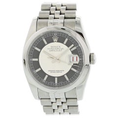 Rolex Oyster Perpetual Datejust 116200 Tuxedo Dial Men's Watch