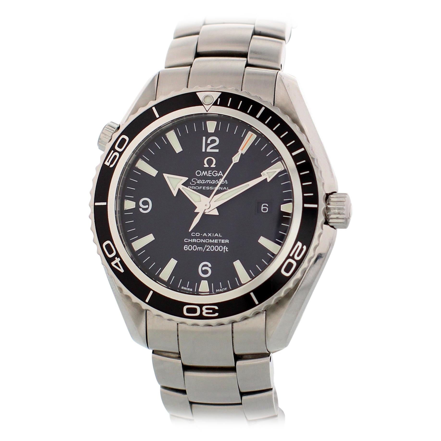 Omega Seamaster Planet Ocean Extra Large 2200.51.00 Co-Axial Men's Watch For Sale