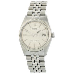 Rolex Oyster Perpetual Datejust 1601 Linen Dial Men's Watch