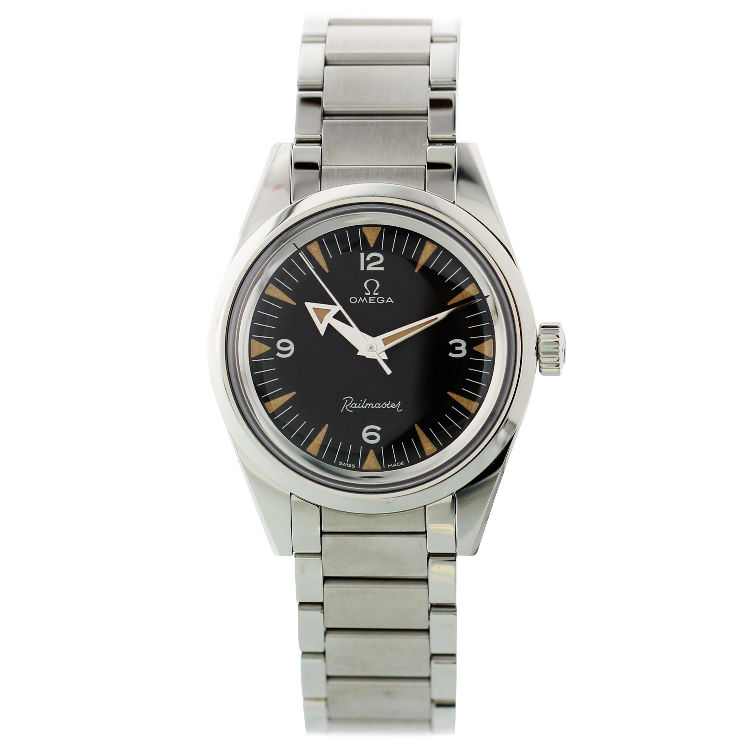 Omega 1957 Trilogy Railmaster 220.10.38.20.01.002 Limited Edition Box and Papers im Angebot