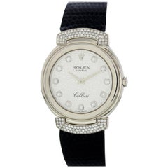 Rolex Ladies 3354 Rare Orchid 18 Karat White Gold Watch Collectible im