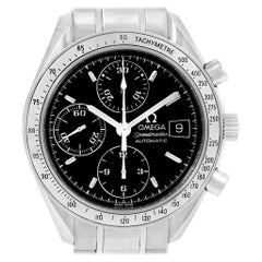 Omega Speedmaster Chronograph Black Dial Steel Watch 3513.50.00 Card