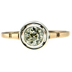 Antique Diamond Gold Engagement Ring Antique Diamond Gold Engagement Ring