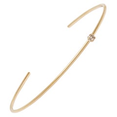 Champagne Diamond Cuff Bracelet in 18k Gold by Allison Bryan