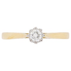 Vintage Diamond Solitaire Engagement Ring, circa 1950s
