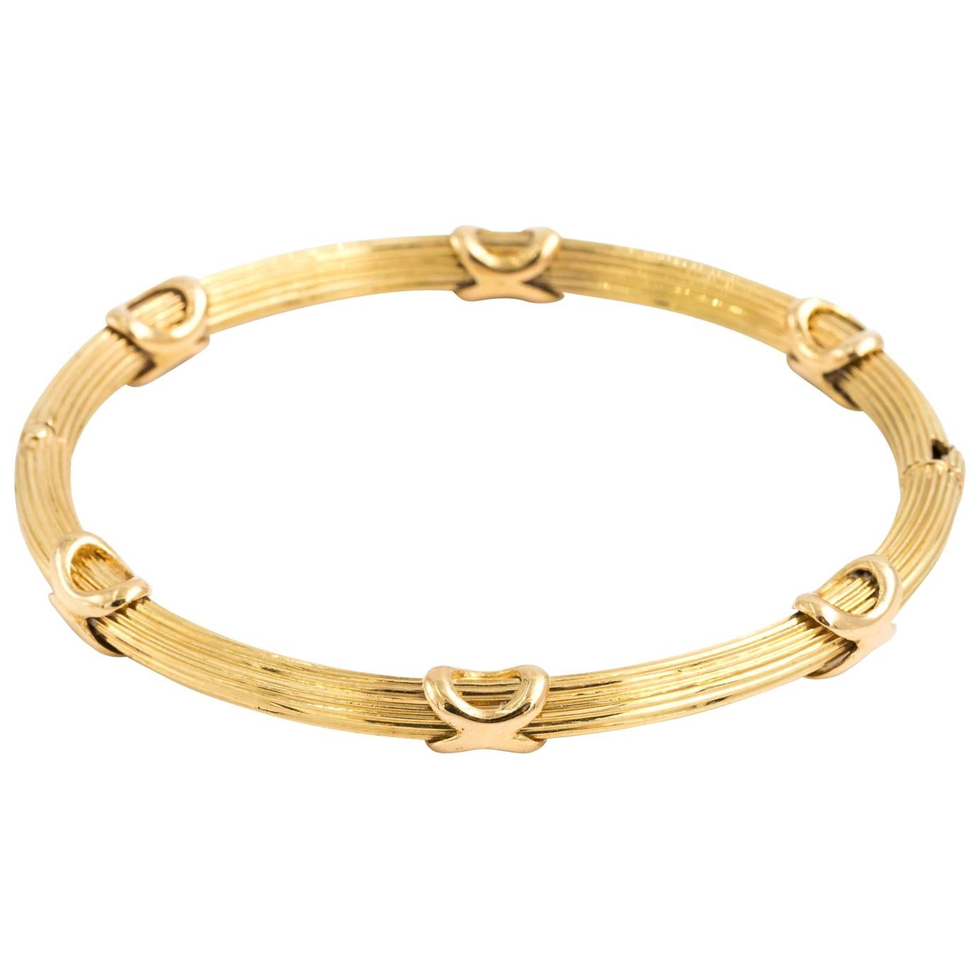 18 Karat Gold Bangle Bracelet
