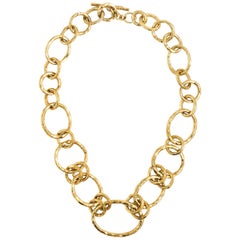 Vintage Ippolita Glamazon 18 Karat Yellow Gold Revolution Link Necklace