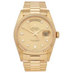 Rolex Day Date 36 18 Karat Yellow Gold 18238