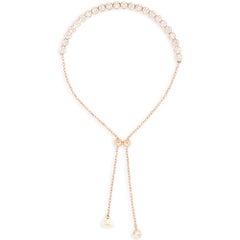 Alessa 2MM Adjustable Tennis Bracelet 18 Karat Rose Gold Essentials Collection