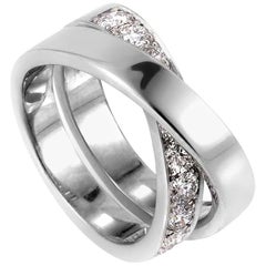 Cartier Paris Nouvelle Vague Bague en or blanc et diamants