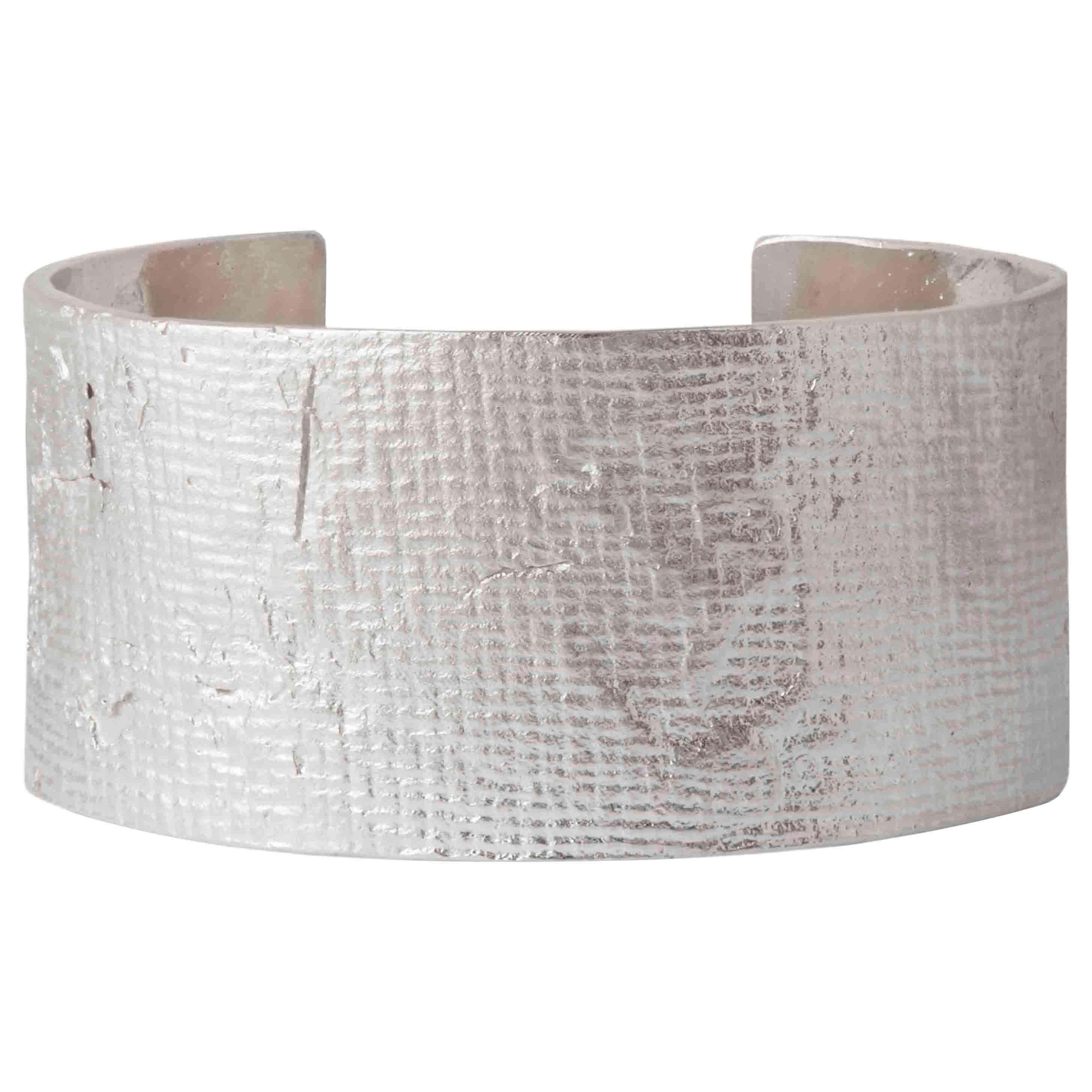 Silver Mega Cuff Bracelet by Allison Bryan For Sale