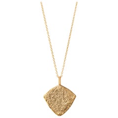 Palm Pendant Necklace in 9 Karat Gold by Allison Bryan