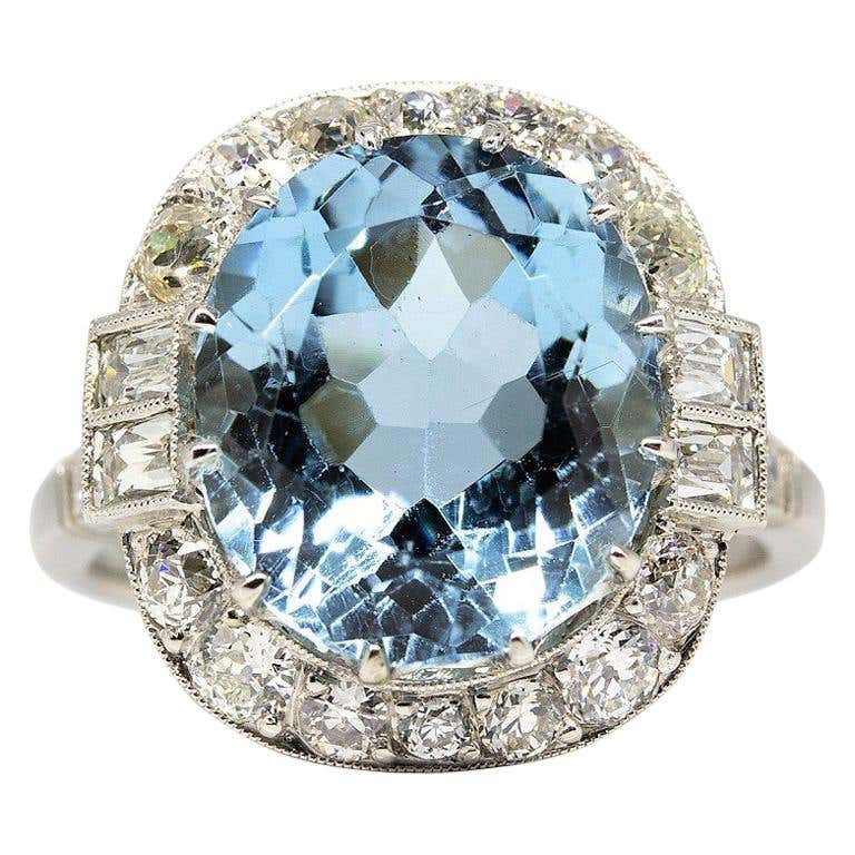 Antique Aquamarine Rings - 759 For Sale at 1stdibs - Page 2