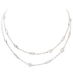 Antique Diamonds by the Yard Platinum Chain