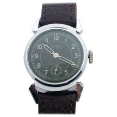 Never Used Art Deco Gents Wrist Watch, 1930s, Luxia, Swiss