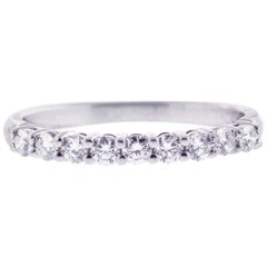 Tiffany and Co. 9 Diamond Band Ring
