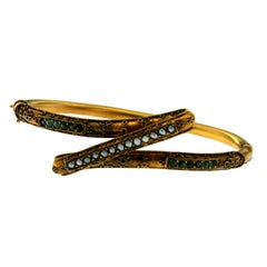 Antique Italian Gold Bangle Bracelet