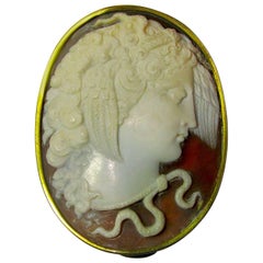 Antique Decorative Box with Cameo of Medusa