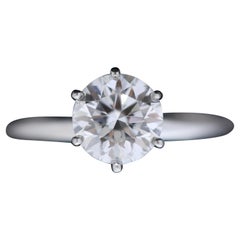 Tiffany & Co. Platinum Diamond Engagement Ring 3.22 Carat, VS1, E